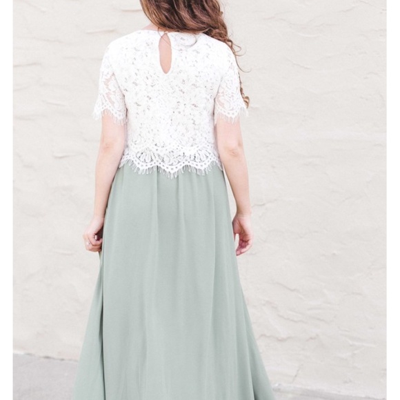 Sage Green Maxi Skirt - Picture 5 of 6